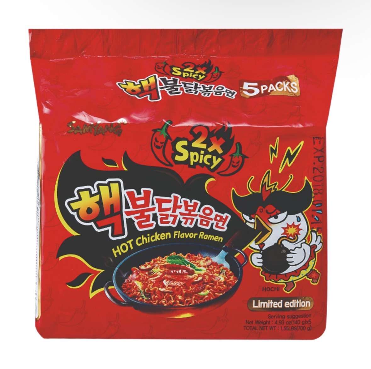 Pack 5 buldak 2x spicy Samyang