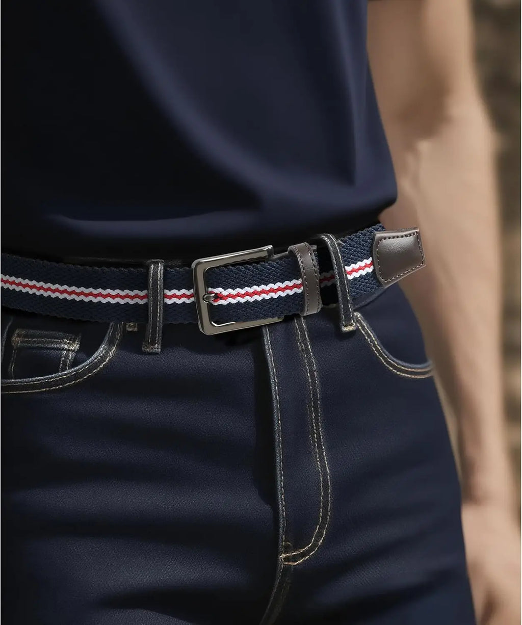 Ceinture Golf Homme Cuir PU Élastique - Personnalisable Plusieurs Couleurs