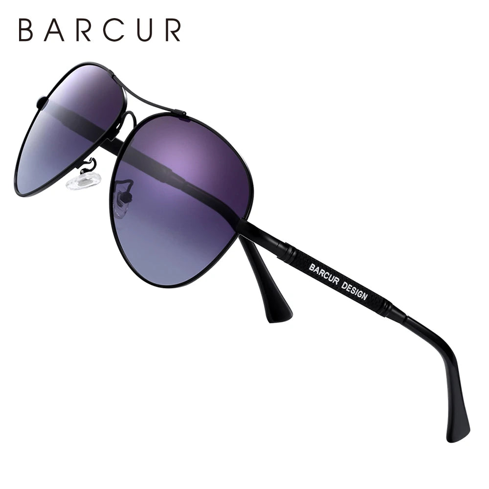 Lunettes de Soleil Titane Alliage Barcur - Polarisées Aviateur Homme/Femme