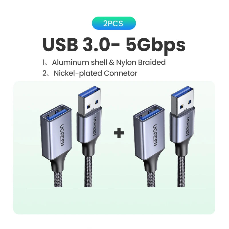 Câble Extension USB 3.0 UGREEN Mâle/Femelle - Données et Charge