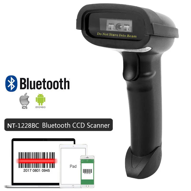 Scanner Code-Barres Bluetooth 2D QR NETUM C750 et Laser 1D C830