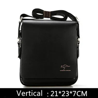 Sac Bandoulière Homme Vintage PU Cuir - Style Messager Rétro