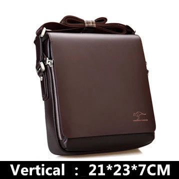 Sac Bandoulière Homme Vintage PU Cuir - Style Messager Rétro
