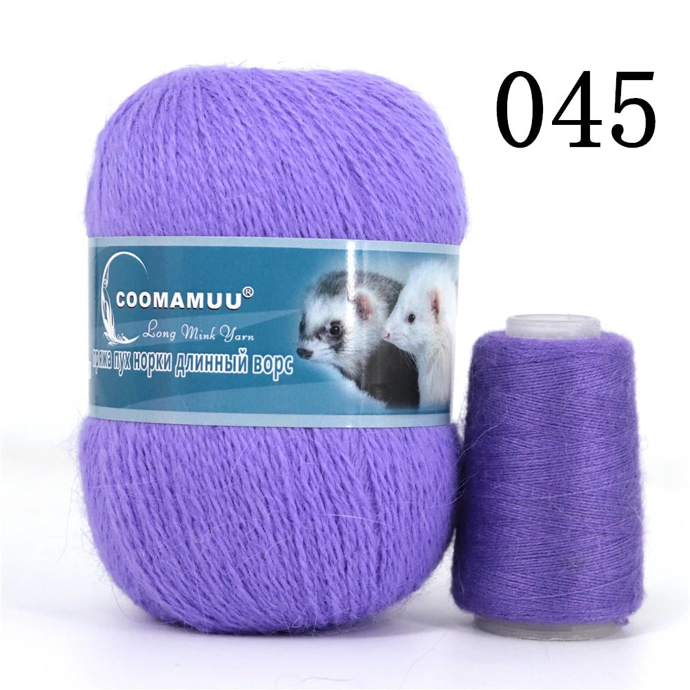 Laine à Tricoter Mink Cashmere 50g-20g - Fil Doux Anti-Bouloche