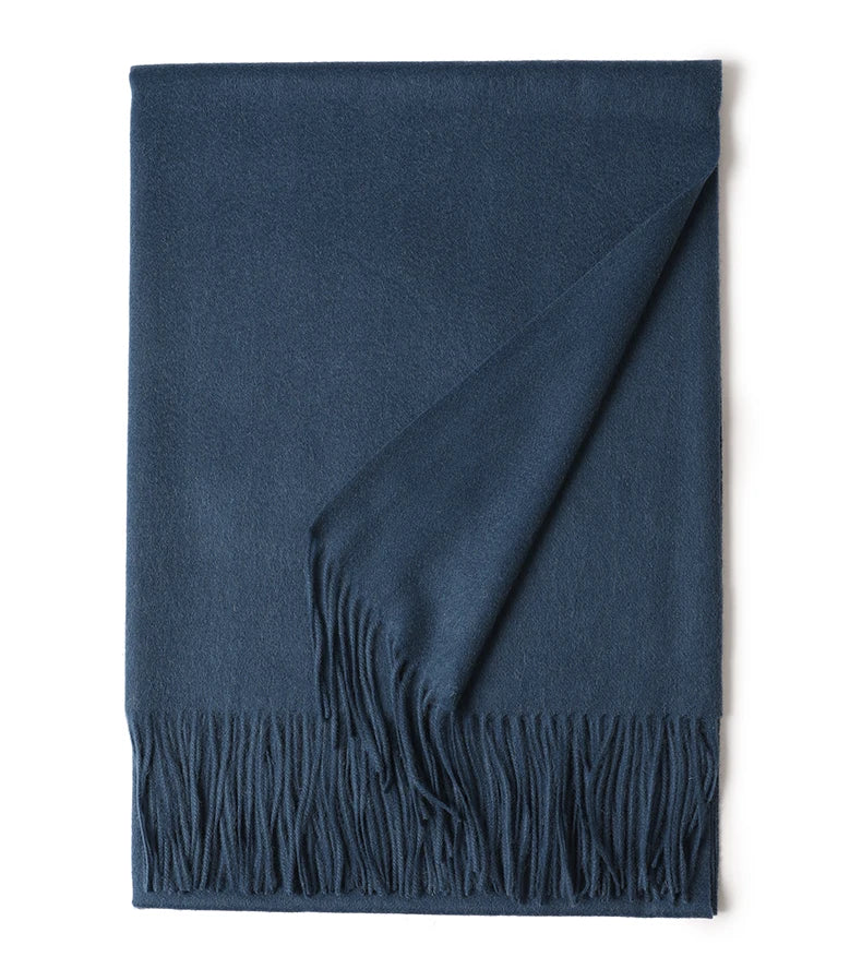 Écharpe Laine Luxe Broderie Personnalisée 70x200 cm