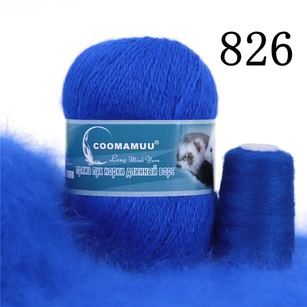 Laine à Tricoter Mink Cashmere 50g-20g - Fil Doux Anti-Bouloche