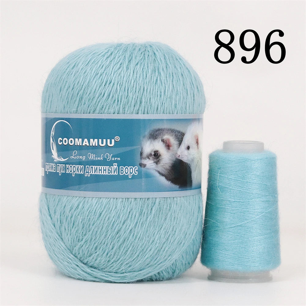 Laine à Tricoter Mink Cashmere 50g-20g - Fil Doux Anti-Bouloche