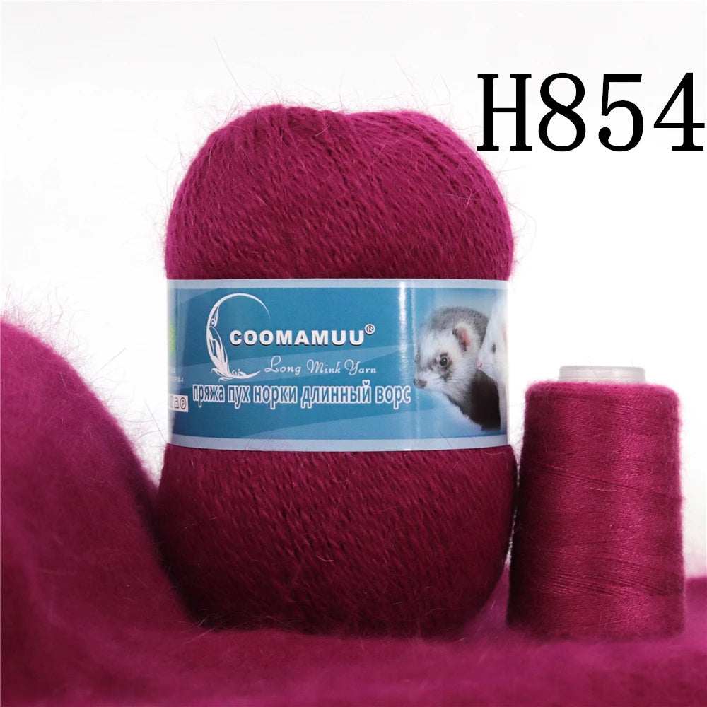 Laine à Tricoter Mink Cashmere 50g-20g - Fil Doux Anti-Bouloche