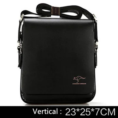 Sac Bandoulière Homme Vintage PU Cuir - Style Messager Rétro