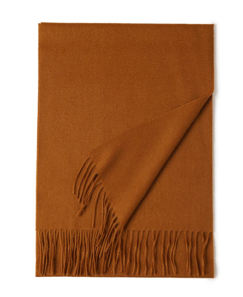 Écharpe Laine Luxe Broderie Personnalisée 70x200 cm