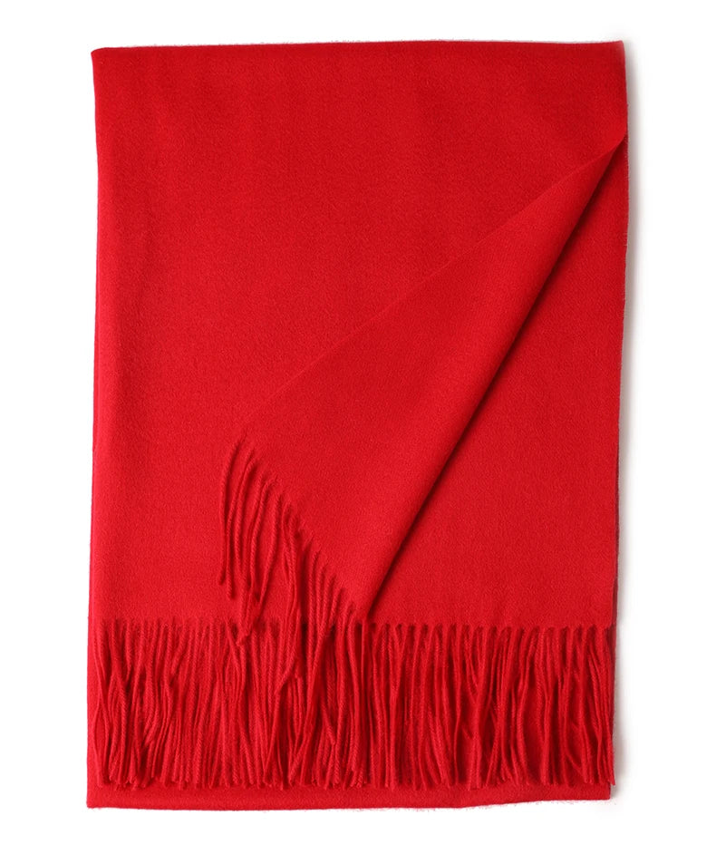 Écharpe Laine Luxe Broderie Personnalisée 70x200 cm