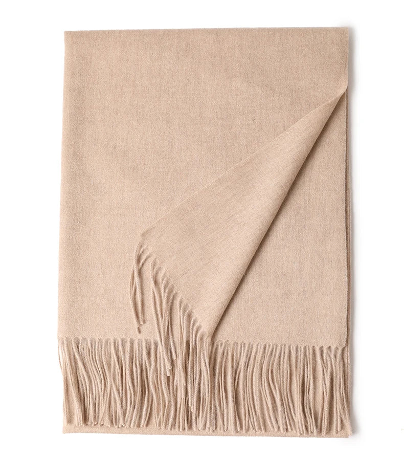 Écharpe Laine Luxe Broderie Personnalisée 70x200 cm