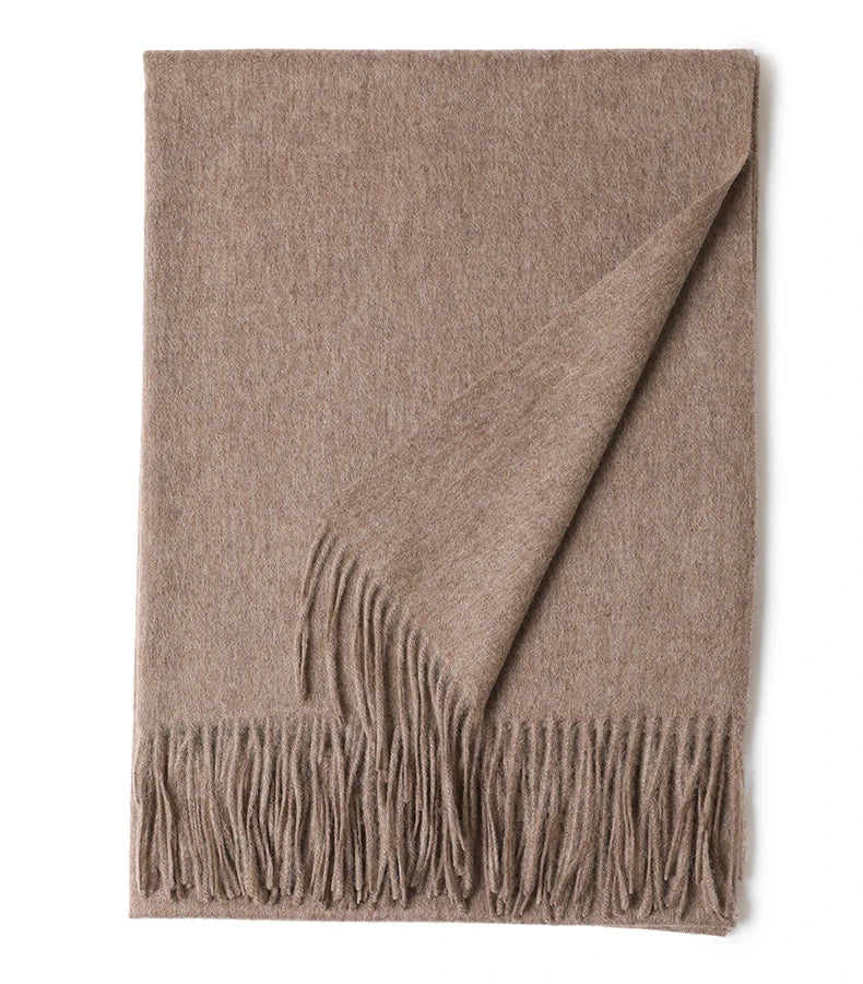 Écharpe Laine Luxe Broderie Personnalisée 70x200 cm