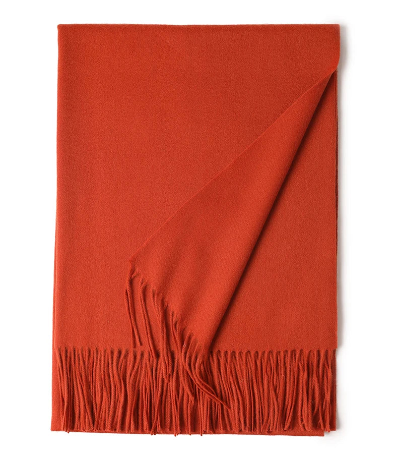 Écharpe Laine Luxe Broderie Personnalisée 70x200 cm