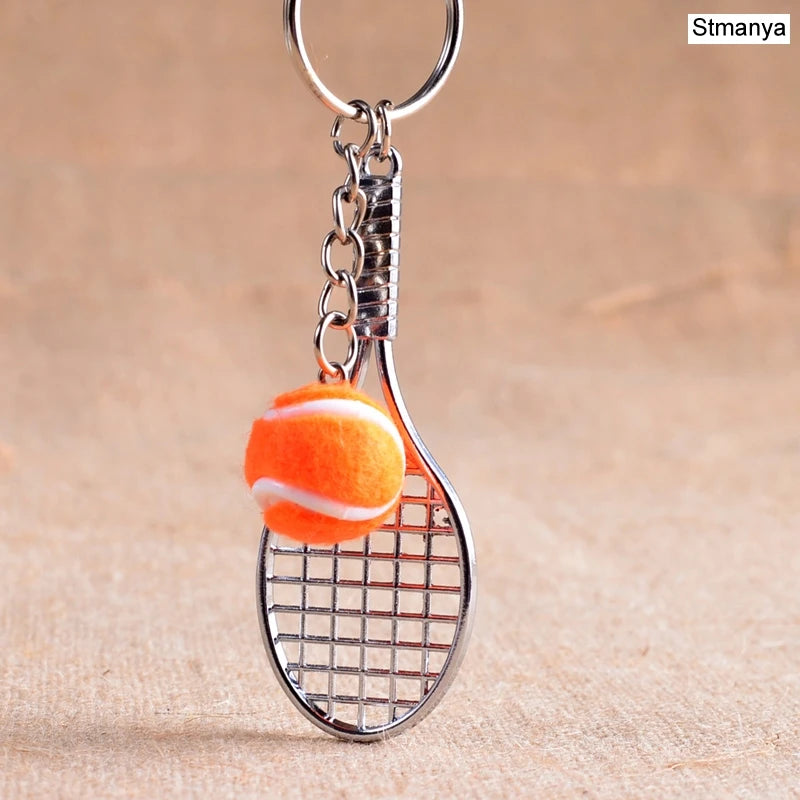 Porte-Clés Mini Raquette de Tennis - 6 Couleurs, Idéal Sport et Cadeau