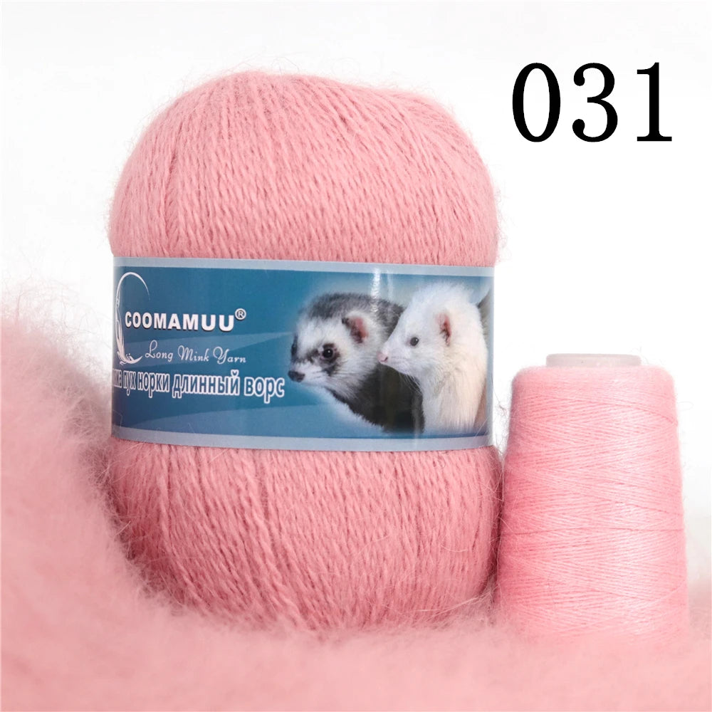 Laine à Tricoter Mink Cashmere 50g-20g - Fil Doux Anti-Bouloche