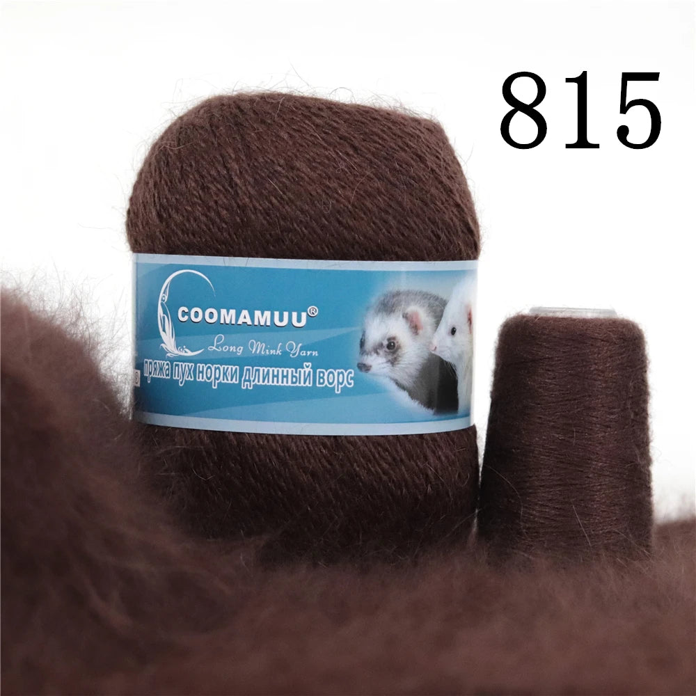 Laine à Tricoter Mink Cashmere 50g-20g - Fil Doux Anti-Bouloche