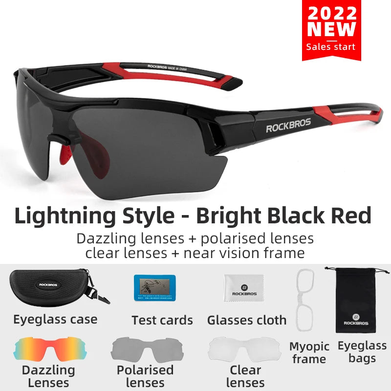 Lunettes de Soleil Polarisées RockBros pour Vélo et Sports Outdoor