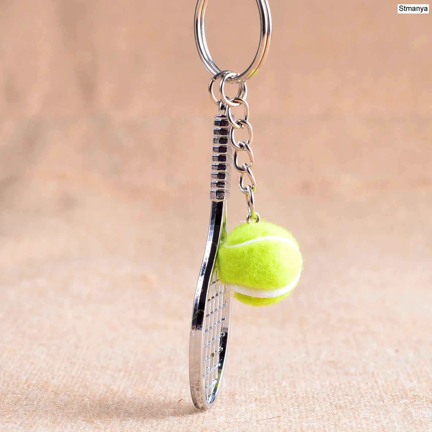 Porte-Clés Mini Raquette de Tennis - 6 Couleurs, Idéal Sport et Cadeau