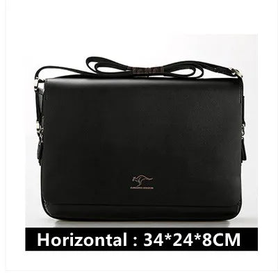 Sac Bandoulière Homme Vintage PU Cuir - Style Messager Rétro