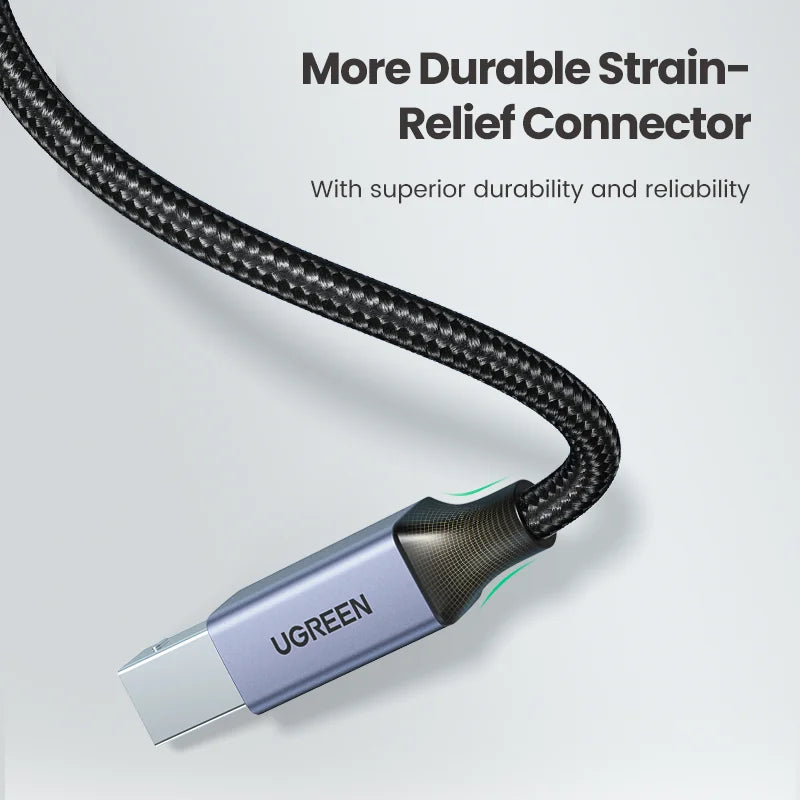 Câble Imprimante USB Type B Mâle vers Type A UGREEN - Pour Canon Epson