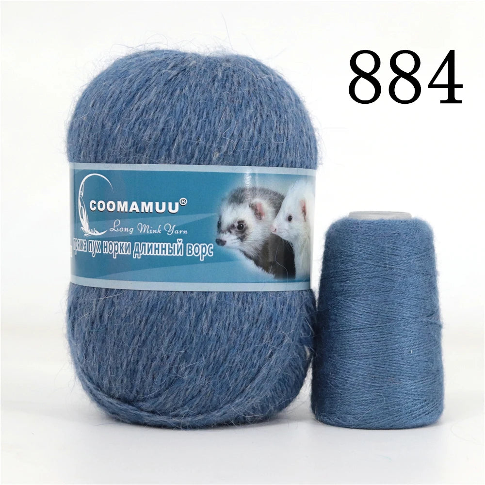 Laine à Tricoter Mink Cashmere 50g-20g - Fil Doux Anti-Bouloche