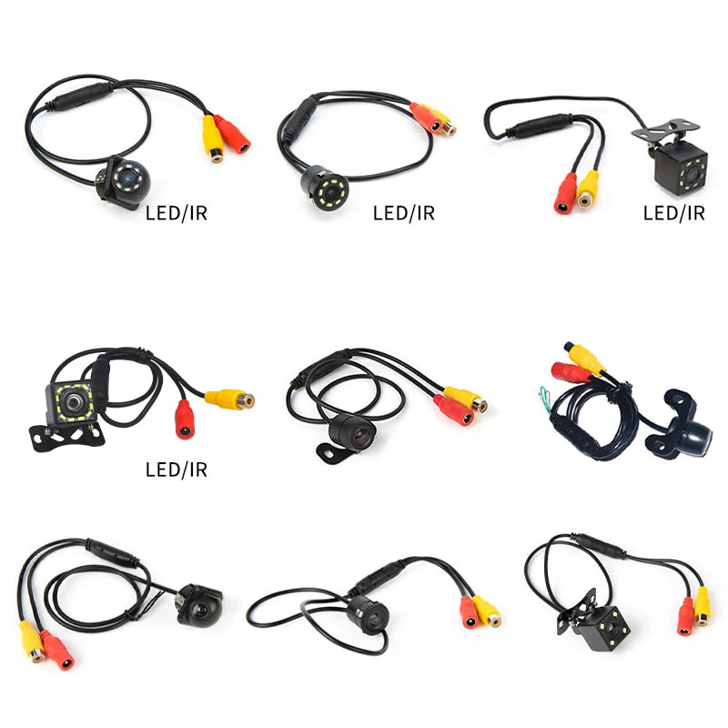 Caméra de Recul Voiture avec 4 LED Vision Nocturne - Écran LCD