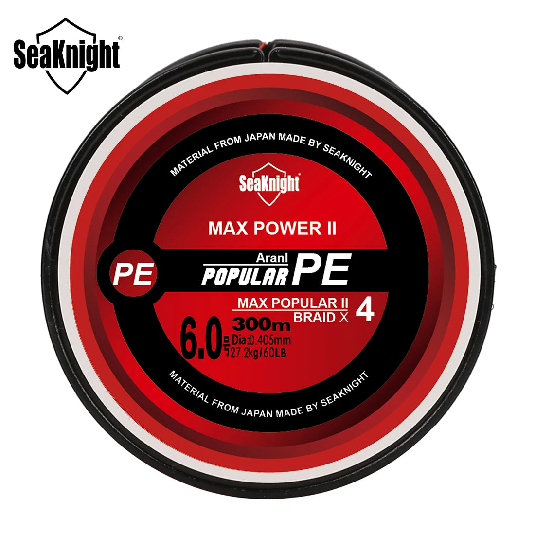 Fil de Pêche Tressé SeaKnight TriPoseidon 4 Brins 300m - 8 à 60 lb