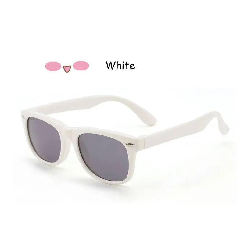Lunettes de Soleil Enfant Polarisées - Classique avec Rivets Style Marque