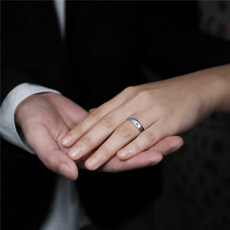 Bague Tungstène 2-8 mm - Classique Simple Poli