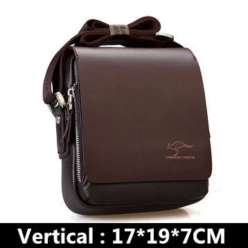 Sac Bandoulière Homme Vintage PU Cuir - Style Messager Rétro
