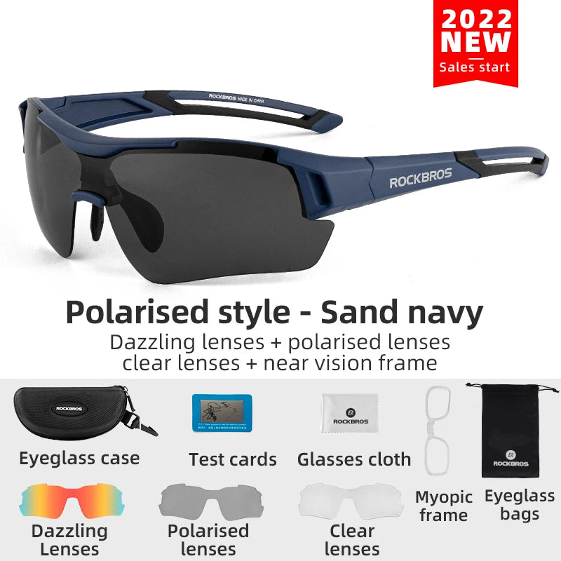 Lunettes de Soleil Polarisées RockBros pour Vélo et Sports Outdoor