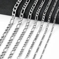 Collier Chaîne Figaro Acier Inoxydable 3-11.5 mm - Homme/Femme Style Punk
