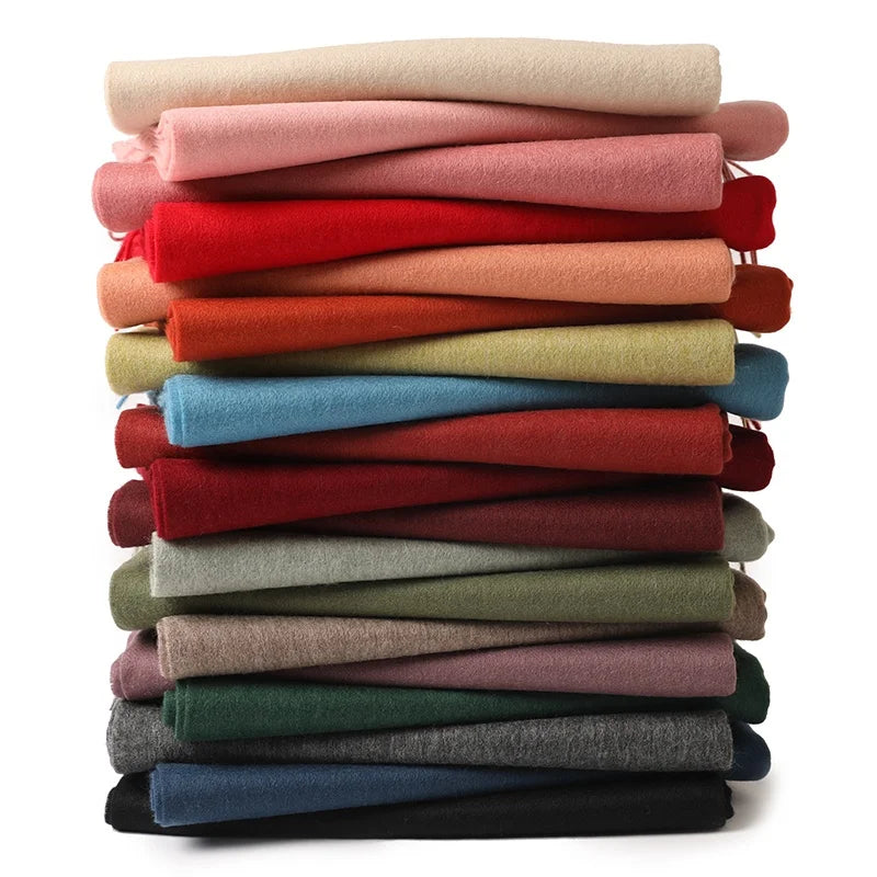 Écharpe Laine Luxe Broderie Personnalisée 70x200 cm