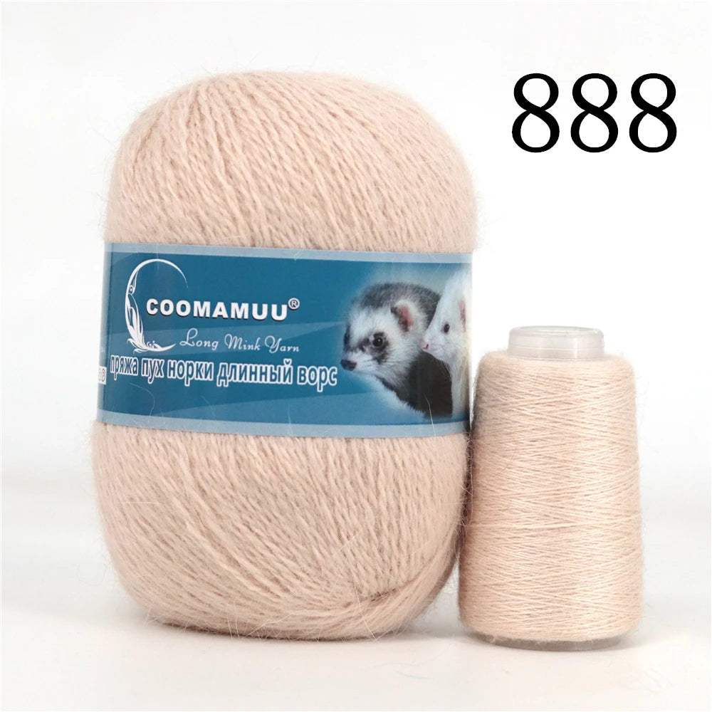 Laine à Tricoter Mink Cashmere 50g-20g - Fil Doux Anti-Bouloche