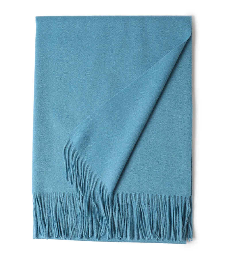 Écharpe Laine Luxe Broderie Personnalisée 70x200 cm