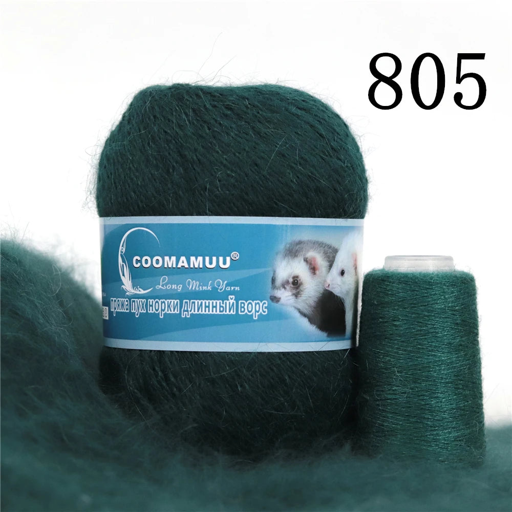 Laine à Tricoter Mink Cashmere 50g-20g - Fil Doux Anti-Bouloche