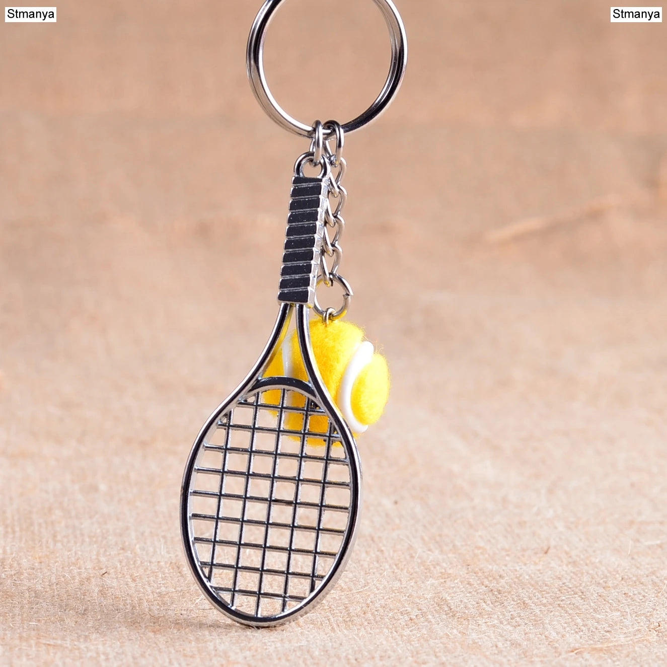 Porte-Clés Mini Raquette de Tennis - 6 Couleurs, Idéal Sport et Cadeau
