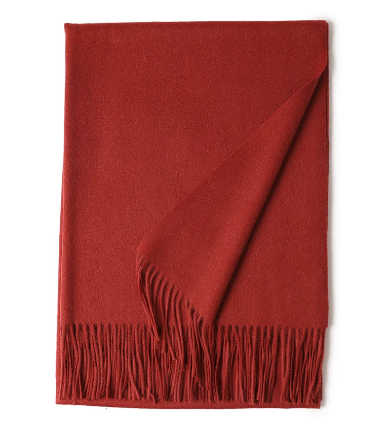 Écharpe Laine Luxe Broderie Personnalisée 70x200 cm