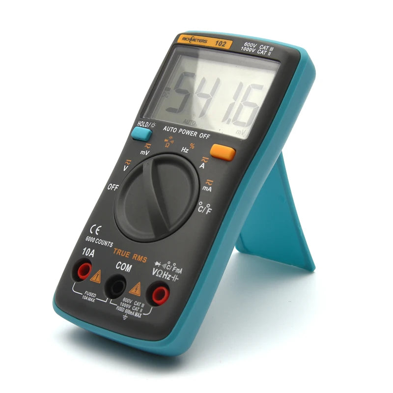 Multimètre Digital Richmeters 102 - 6000 Counts avec Rétroéclairage