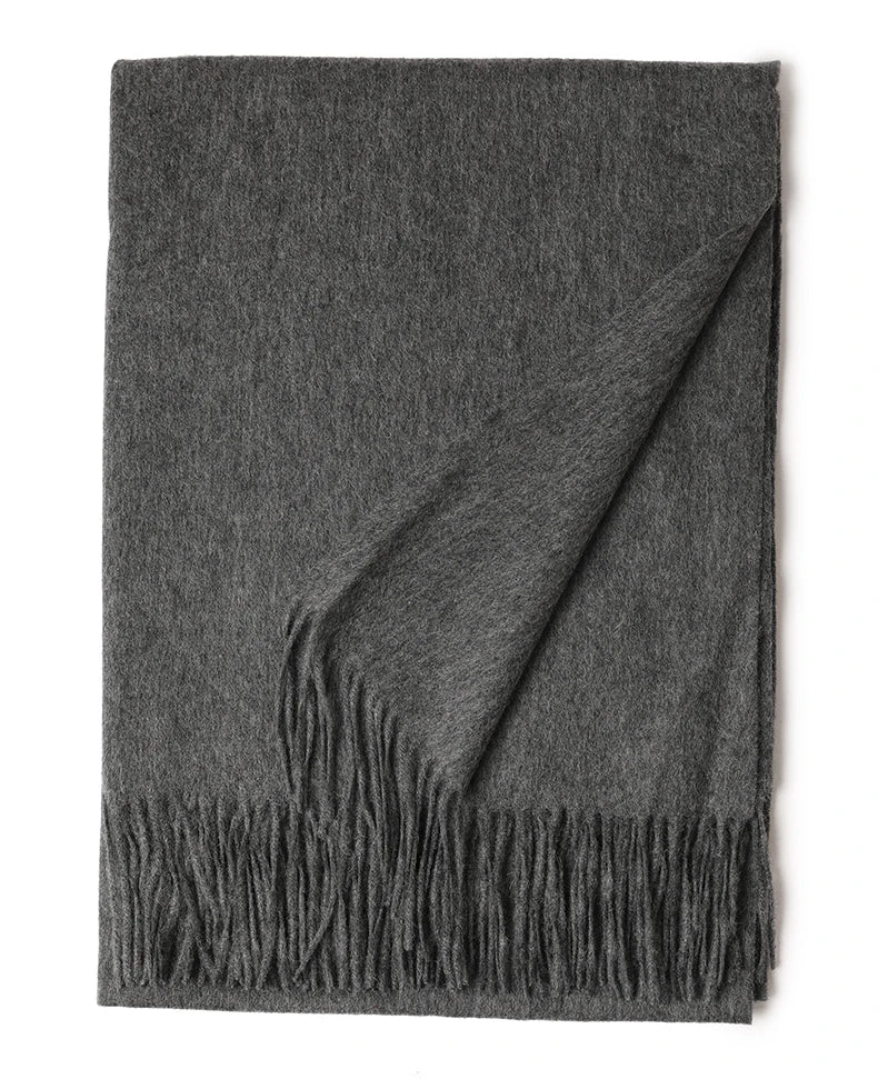 Écharpe Laine Luxe Broderie Personnalisée 70x200 cm