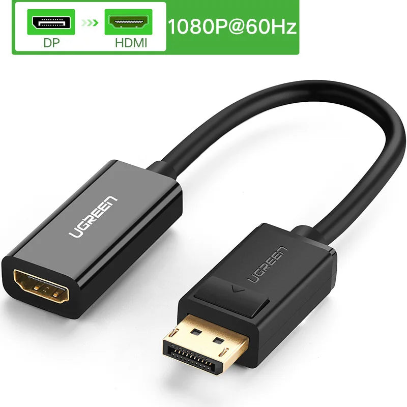 Adaptateur DisplayPort vers HDMI UGREEN 4K - Pour PC, Mac, Console
