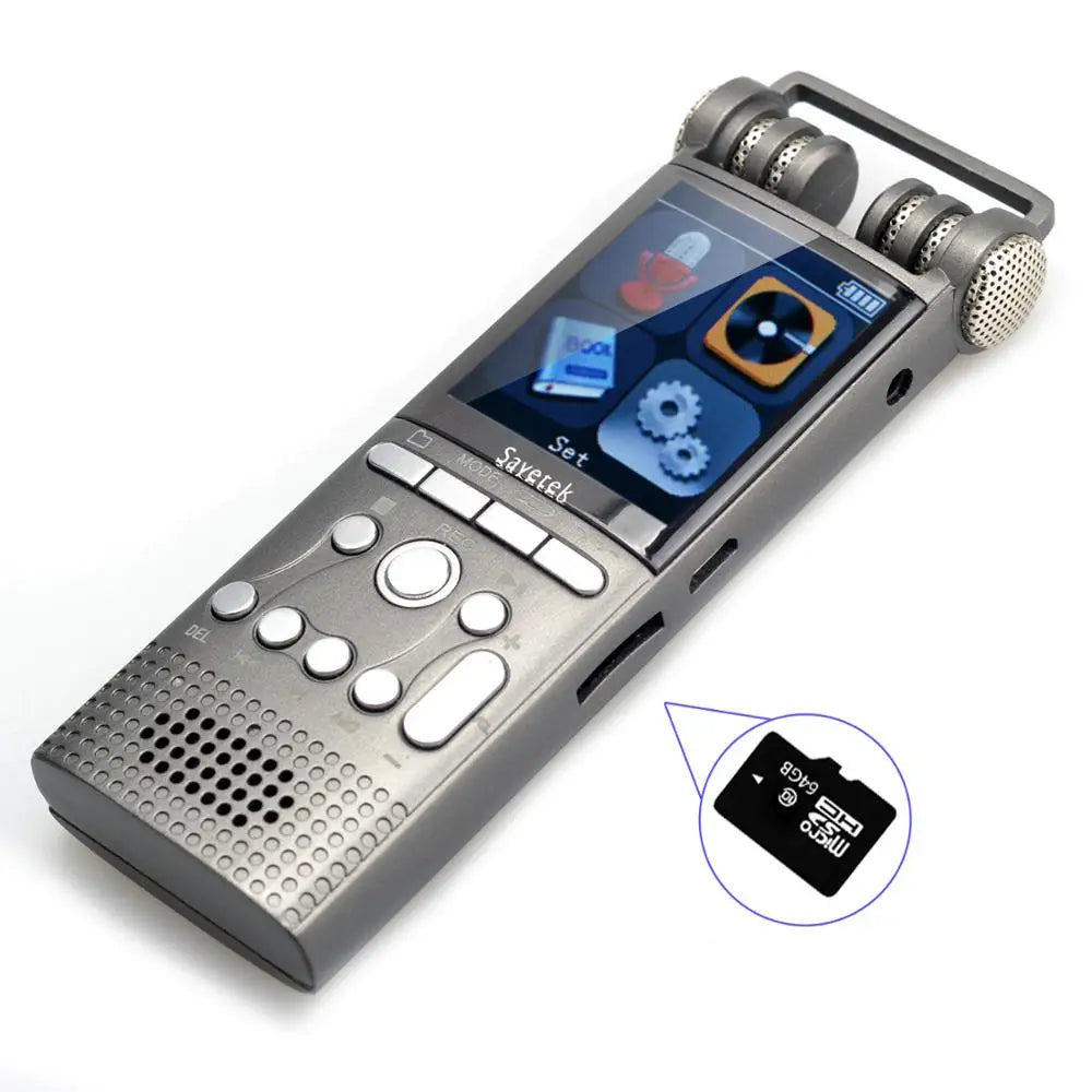 Enregistreur Audio Numérique Vocal 8/16 Go - Stylo USB - 100h d'Autonomie