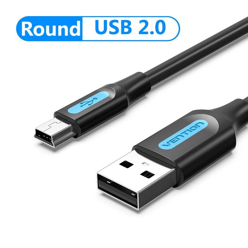 Câble Mini USB Vention - Charge Rapide et Données pour Appareils Photo/Digitaux
