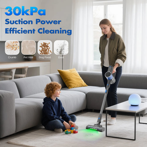 Aspirateur Balai Sans Fil V10 – 200W, 30kPa, Batterie Amovible - Filtre HEPA