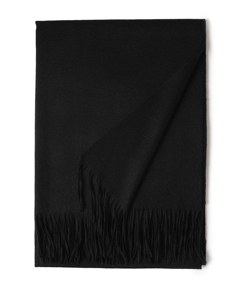 Écharpe Laine Luxe Broderie Personnalisée 70x200 cm