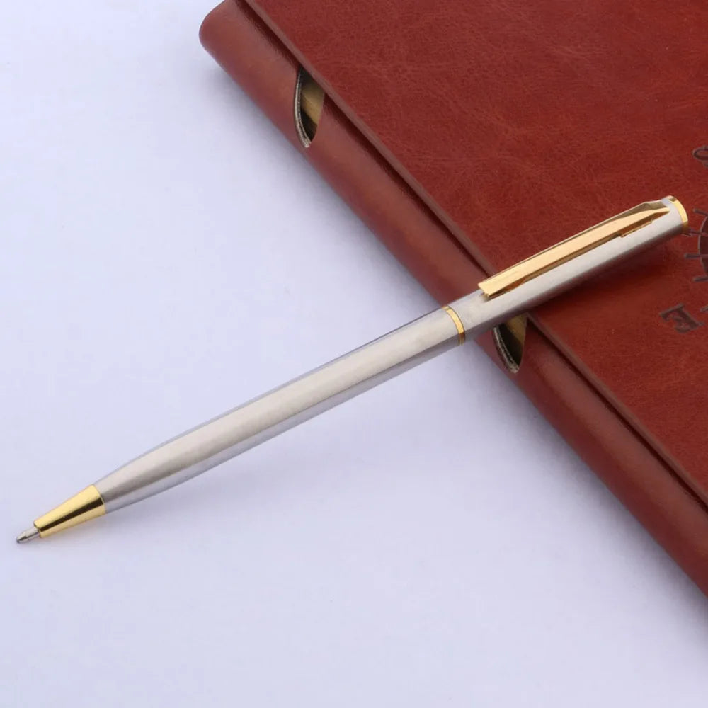 Stylo Bille Métal Noir Mat Luxe 006 - Finition Dorée Classique
