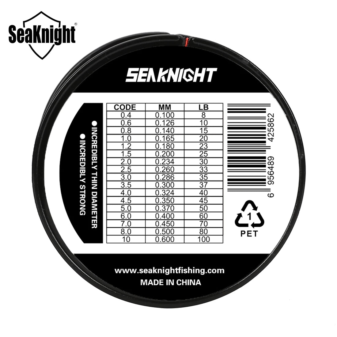 Fil de Pêche Tressé SeaKnight TriPoseidon 4 Brins 300m - 8 à 60 lb