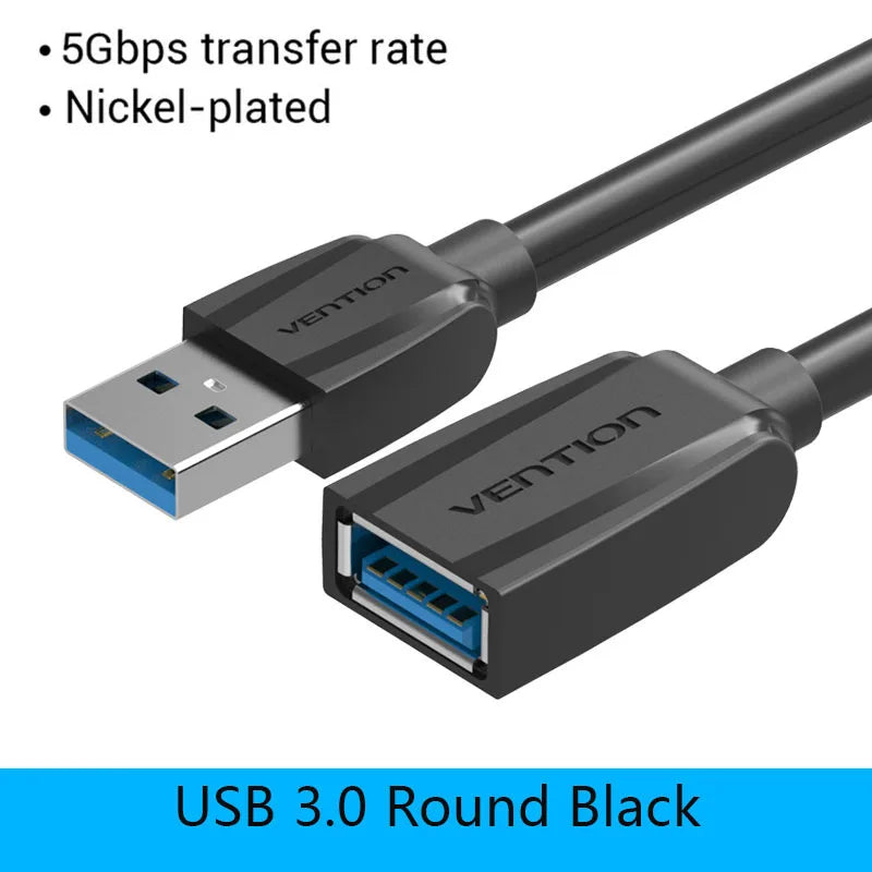 Câble Extension USB 3.0 Vention Mâle/Femelle - Haute Vitesse