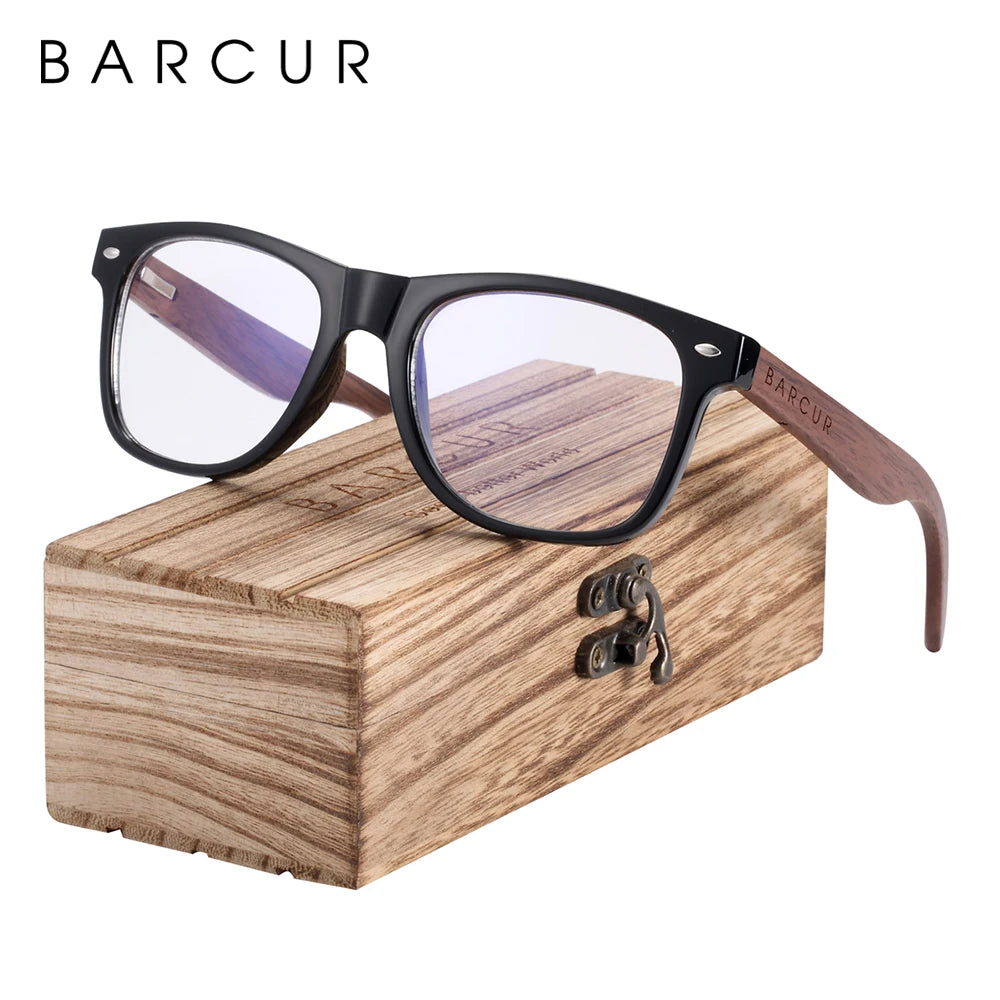 Lunettes de Soleil Bois Noyer Barcur - Polarisées Homme UV400
